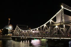 Night scene of downtown Tianjin City, China stock photos Night scene of downtown Tianjin City, China stock photos