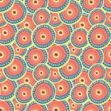 Multicolored circles layering on each other. stock illustration Multicolored circles layering on each other. stock illustration