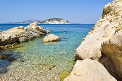 Marathias beach, Zakynthos Island, Greece. royalty free stock images Marathias beach, Zakynthos Island, Greece. royalty free stock images