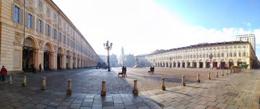 Beautiful Piazza In Turin, Italy Royalty Free Stock Images