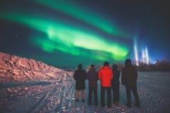 Beautiful picture of massive multicolored green vibrant Aurora Borealis, also known as Northern Lights in the night sky over winte stock photos Beautiful picture of massive multicolored green vibrant Aurora Borealis, also known as Northern Lights in the night sky over winte stock photos