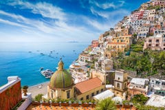 Beautiful Positano, Amalfi Coast in Campania, Italy