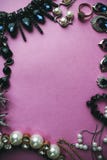 Beautiful precious shiny jewelery trendy glamorous jewelry set, necklace, earrings, rings, chains, brooches with pearls stock photo Beautiful precious shiny jewelery trendy glamorous jewelry set, necklace, earrings, rings, chains, brooches with pearls stock photo
