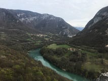 Beautiful river bed near to Geneve royalty free stock image Beautiful river bed near to Geneve royalty free stock image