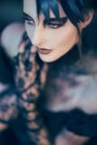 Beautiful, Romantic Gothic Styled Woman Stock Images Beautiful, Romantic Gothic Styled Woman Stock Images