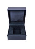 Beautiful satin box with the lid open. royalty free stock photography Beautiful satin box with the lid open. royalty free stock photography