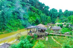 Beautiful Scenery Of The Rice Fields Of Cat Cat Village Royalty Free Stock Images Beautiful Scenery Of The Rice Fields Of Cat Cat Village Royalty Free Stock Images