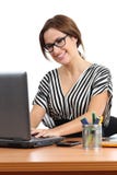 Beautiful secretary working happy in the office Stock Photo Beautiful secretary working happy in the office Stock Photo