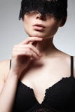 Beautiful Sexy Girl in Lace Mask Royalty Free Stock Image Beautiful Sexy Girl in Lace Mask Royalty Free Stock Image