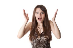 Beautiful Shocked Girl Royalty Free Stock Image Beautiful Shocked Girl Royalty Free Stock Image