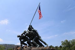 Beautiful shots of the Iwo Jima Memorial in Washing DC stock image Beautiful shots of the Iwo Jima Memorial in Washing DC stock image