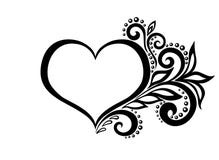 Beautiful Silhouette Of The Heart Of Lace Flowers, Royalty Free Stock Photos Beautiful Silhouette Of The Heart Of Lace Flowers, Royalty Free Stock Photos