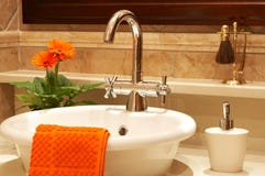 Beautiful Sink In A Bathroom Royalty Free Stock Photos Beautiful Sink In A Bathroom Royalty Free Stock Photos