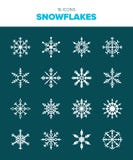 16 beautiful snow flakes royalty free illustration 16 beautiful snow flakes royalty free illustration