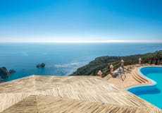 Beautiful summer resort landscape royalty free stock image Beautiful summer resort landscape royalty free stock image