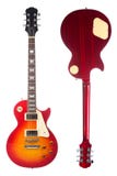 Beautiful sunburst electric guitar front and back