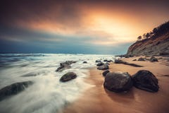 Beautiful sunrise over the sea stock images Beautiful sunrise over the sea stock images