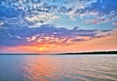 Beautiful Sunset Over The Lake Stock Photo Beautiful Sunset Over The Lake Stock Photo