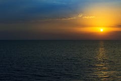 Beautiful sunset on the sea. Summer background. stock images Beautiful sunset on the sea. Summer background. stock images