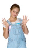 Teenage girl, studio photo royalty free stock photography Teenage girl, studio photo royalty free stock photography