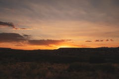 Beautiful vibrant countryside sunset stock photography Beautiful vibrant countryside sunset stock photography