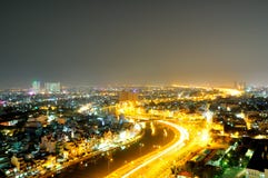 A beautiful view in Ho Chi Minh city stock photography A beautiful view in Ho Chi Minh city stock photography