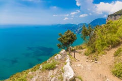Beautiful views from path of the gods, Amalfi coast, Campagnia region, Italy stock photos Beautiful views from path of the gods, Amalfi coast, Campagnia region, Italy stock photos