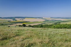 Beautiful village landscape in northern Bulgaria Royalty Free Stock Photos Beautiful village landscape in northern Bulgaria Royalty Free Stock Photos