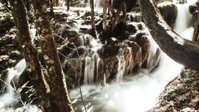 Beautiful Waterfall streaming through the National Park of Plitvice Lakes in Croatia stock photography Beautiful Waterfall streaming through the National Park of Plitvice Lakes in Croatia stock photography