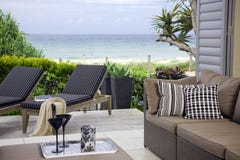 Beautiful Waterfront Suite With Ocean Views Royalty Free Stock Photo Beautiful Waterfront Suite With Ocean Views Royalty Free Stock Photo