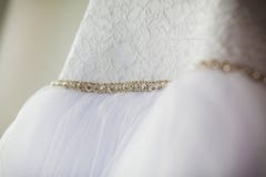 Beautiful Wedding Dress Royalty Free Stock Photography