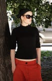 Beautiful Woman In Sunglasses And Kerchief Stock Image Beautiful Woman In Sunglasses And Kerchief Stock Image