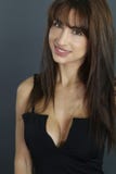 Beautiful woman with a plunging neckline Stock Photo Beautiful woman with a plunging neckline Stock Photo
