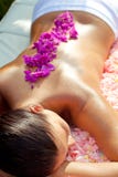 Beautiful Woman Relaxing On The Massage Table Stock Photography Beautiful Woman Relaxing On The Massage Table Stock Photography
