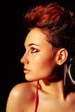 Beautiful woman with short hair Stock Image Beautiful woman with short hair Stock Image