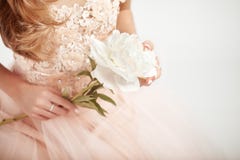 Beautiful woman in wedding dress Royalty Free Stock Photo Beautiful woman in wedding dress Royalty Free Stock Photo