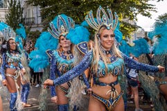 Beautiful women at Notting Hill Carnival royalty free stock images Beautiful women at Notting Hill Carnival royalty free stock images