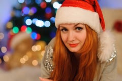 Beautiful young woman during christmas holidays royalty free stock photo Beautiful young woman during christmas holidays royalty free stock photo