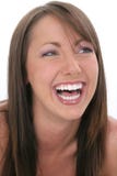 Beautiful Young Woman Laughing Stock Images