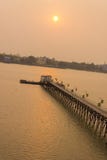 Beautifull sunset in hooghly river stock images Beautifull sunset in hooghly river stock images