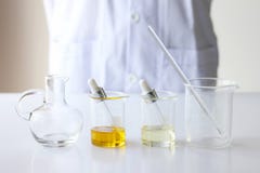Beauty Cosmetics Sciences, Formulating And Mixing Skincare With Herbal Essence, Scientist Prepare Organic Raw Materials For Beauty Royalty Free Stock Photography Beauty Cosmetics Sciences, Formulating And Mixing Skincare With Herbal Essence, Scientist Prepare Organic Raw Materials For Beauty Royalty Free Stock Photography
