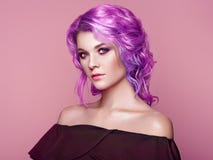 Beauty fashion model girl with colorful dyed hair Stock Photo Beauty fashion model girl with colorful dyed hair Stock Photo