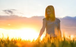 Beauty Girl Outdoors enjoying nature stock photography Beauty Girl Outdoors enjoying nature stock photography