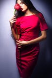 Beauty girl with rose Stock Photography Beauty girl with rose Stock Photography