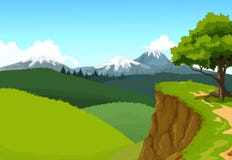 Beauty mountain cliff with landscape background Stock Photography Beauty mountain cliff with landscape background Stock Photography