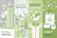 Beauty Of Natural Cosmetics Flat Banner Set Royalty Free Stock Image Beauty Of Natural Cosmetics Flat Banner Set Royalty Free Stock Image