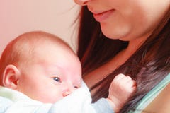 Mother holding her little newborn baby Royalty Free Stock Photos Mother holding her little newborn baby Royalty Free Stock Photos