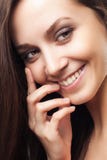 Beauty portrait attractive young glamour healthy smiling woman stock images Beauty portrait attractive young glamour healthy smiling woman stock images