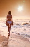 Beauty Woman On The Beach Royalty Free Stock Image
