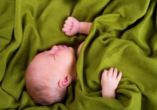 Bebé que duerme pacífico imágenes de archivo libres de regalías Bebé que duerme pacífico imágenes de archivo libres de regalías